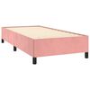 vidaXL Estructura de cama sin colch&oacute;n terciopelo rosa 100x200 cm