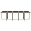 vidaXL Set comedor de jard&iacute;n 11 piezas y cojines rat&aacute;n sint&eacute;tico beige
