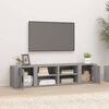 vidaXL Mueble TV 2 uds madera contrachapada gris Sonoma 80x31,5x36 cm