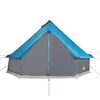 vidaXL Tienda de campa&ntilde;a familiar tipi 6 personas impermeable azul