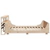 vidaXL Estructura de cama sin colchón madera de pino blanco 150x200 cm