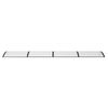vidaXL Marquesina de puerta policarbonato negro 400x100 cm