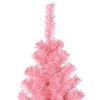 vidaXL &Aacute;rbol de Navidad artificial con soporte PVC rosa 240 cm