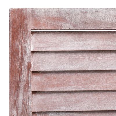 vidaXL Biombo de 4 paneles madera marrón 140x165 cm