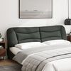 vidaXL Cabecero de cama acolchado Hvar tela gris oscuro 200 cm