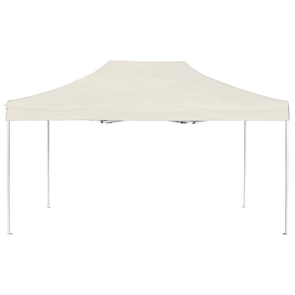 vidaXL Carpa plegable profesional de aluminio crema 4,5x3 m