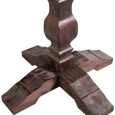 vidaXL Mesa de comedor de pedestal de madera maciza de acacia 85x75cm