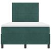 vidaXL Cama tipo Box Spring con colch&oacute;n Verde oscuro 120 x 190 cm tela