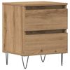 vidaXL Armario de Noche Roble artisan 40 x 35 x 50 cm