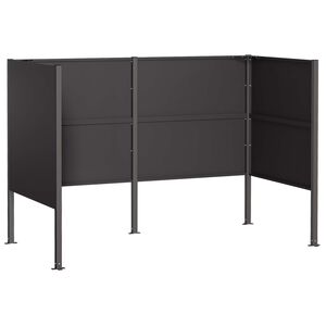 vidaXL Pantalla para contenedor de basura 167 x 85 x 113 cm Acero