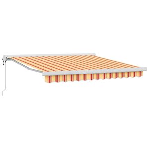 vidaXL Toldo Amarillo y Naranja 300 x 250 cm Poli&eacute;ster y Aluminio