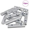 vidaXL Tuerca 12 uds. Recubierto de zinc 60 x 12 mm Hierro