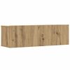 vidaXL Mueble para TV de pared madera contrachapada artesanal 6 piezas