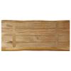 vidaXL Tablero de mesa borde natural madera maciza mango 80x40x3,8 cm