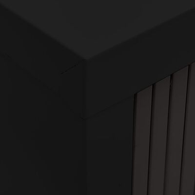 vidaXL Armario de puerta corredera acero negro 90x40x90 cm