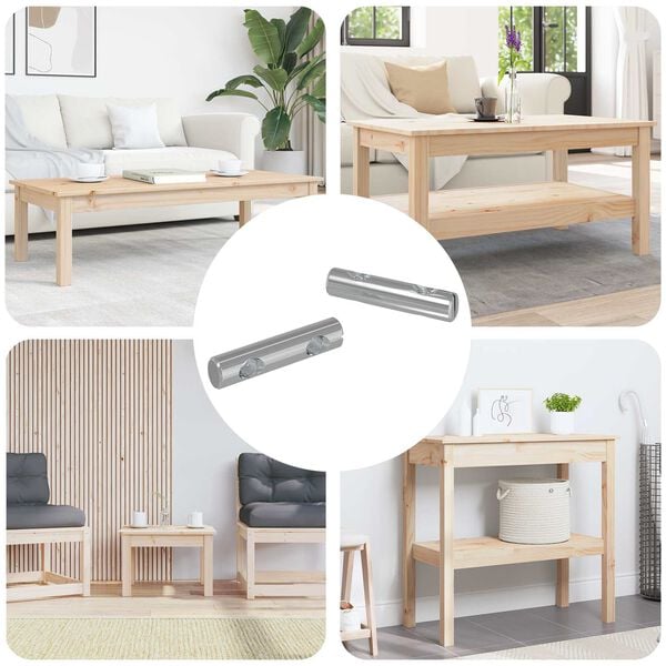 vidaXL Tuerca 2 pcs Recubierto de zinc 60 x 12 mm Hierro