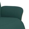 vidaXL Sillón reclinable con reposapiés tela verde oscuro