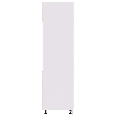 vidaXL Armario de frigorífico madera ingeniería blanco 60x57x207 cm