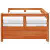 vidaXL Sof&aacute; cama nido con colchones madera maciza pino marr&oacute;n 90x200cm