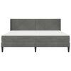 vidaXL Estructura de cama con colch&oacute;n Gris oscuro 200 x 200 cm