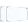 vidaXL Salpicaderos cocina 2 uds vidrio templado transparente 70x40 cm