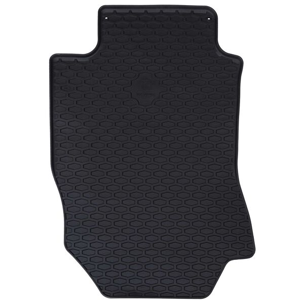 vidaXL Alfombrilla de Coche 4 pcs Negro Goma