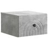 vidaXL Mesita de Noche de Pared Gris Hormig&oacute;n 33 x 34,5 x 20 cm