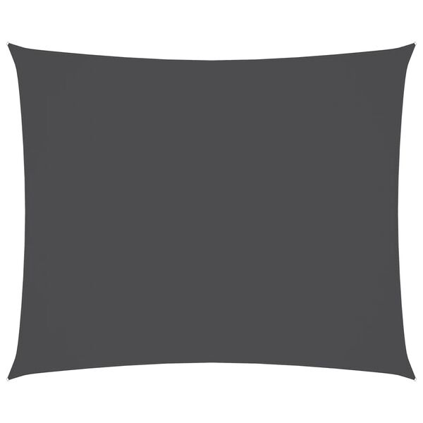 vidaXL Toldo de vela rectangular tela Oxford gris antracita 2,5x3,5 m