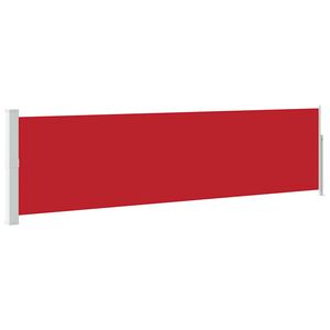 vidaXL Toldo lateral retr&aacute;ctil de jard&iacute;n rojo 140x500 cm