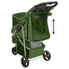 vidaXL Cochecito para perros plegable tela oxford verde 80x46x98 cm
