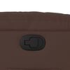 vidaXL Sillón reclinable de cuero sintético marrón