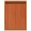 vidaXL Armario de Pared con puerta 2 pcs Marr&oacute;n cera 30 x 30 x 40 cm