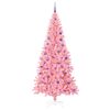 vidaXL &Aacute;rbol de Navidad con 300 LED con soporte Rosa 180 cm PVC