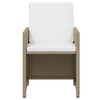 vidaXL Set comedor de jard&iacute;n 19 pzas con cojines rat&aacute;n sint&eacute;tico beige