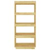vidaXL Estantería/divisor de espacios madera maciza pino 60x35x135 cm