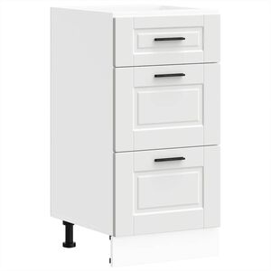 vidaXL Mueble bajo de cocina Porto madera contrachapada blanca