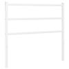 vidaXL Cabecero de repuesto de metal blanco 107 cm