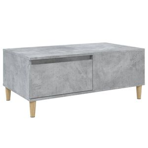 vidaXL Mesa de centro madera contrachapada gris hormig&oacute;n 90x50x36,5 cm