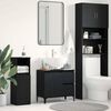 vidaXL Gabinete de Ba&ntilde;o con caj&oacute;n Roble Negro 65 x 33 x 60 cm