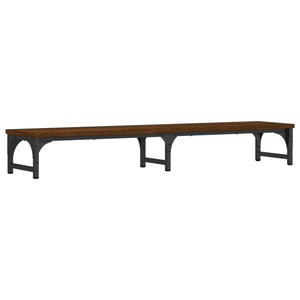 vidaXL Soporte pantalla madera ingeniería marrón roble 105x23x15,5 cm