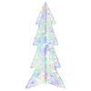 vidaXL &Aacute;rbol de Navidad con 100 LED Multicolor 120 cm Acr&iacute;lico