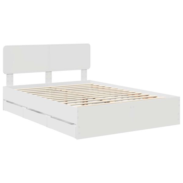 vidaXL Estructura de cama con caj&oacute;n 160 x 200 cm Madera de ingenier&iacute;a