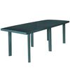vidaXL Mesa de jard&iacute;n de pl&aacute;stico verde 210x96x72 cm