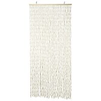 H&S Collection Cortina de puerta de bambú natural 90x200 cm