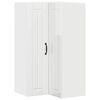 vidaXL Armario Esquinero de Pared LUCCA Brillante 57 x 57 x 100 cm