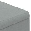 vidaXL Otomano de almacenamiento Gris Claro 80 x 80 x 45 cm tela