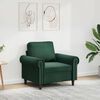 vidaXL Sill&oacute;n de terciopelo verde oscuro 60 cm