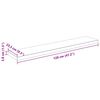 vidaXL Estante flotante pared 4 uds MDF blanco brillo 120x23,5x3,8 cm