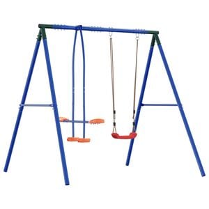 vidaXL Estructura de Columpio Exterior con Glider para hasta 3 ni&ntilde;os