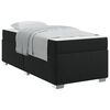 vidaXL Estructura de cama con colch&oacute;n Negro 100 x 200 cm tela